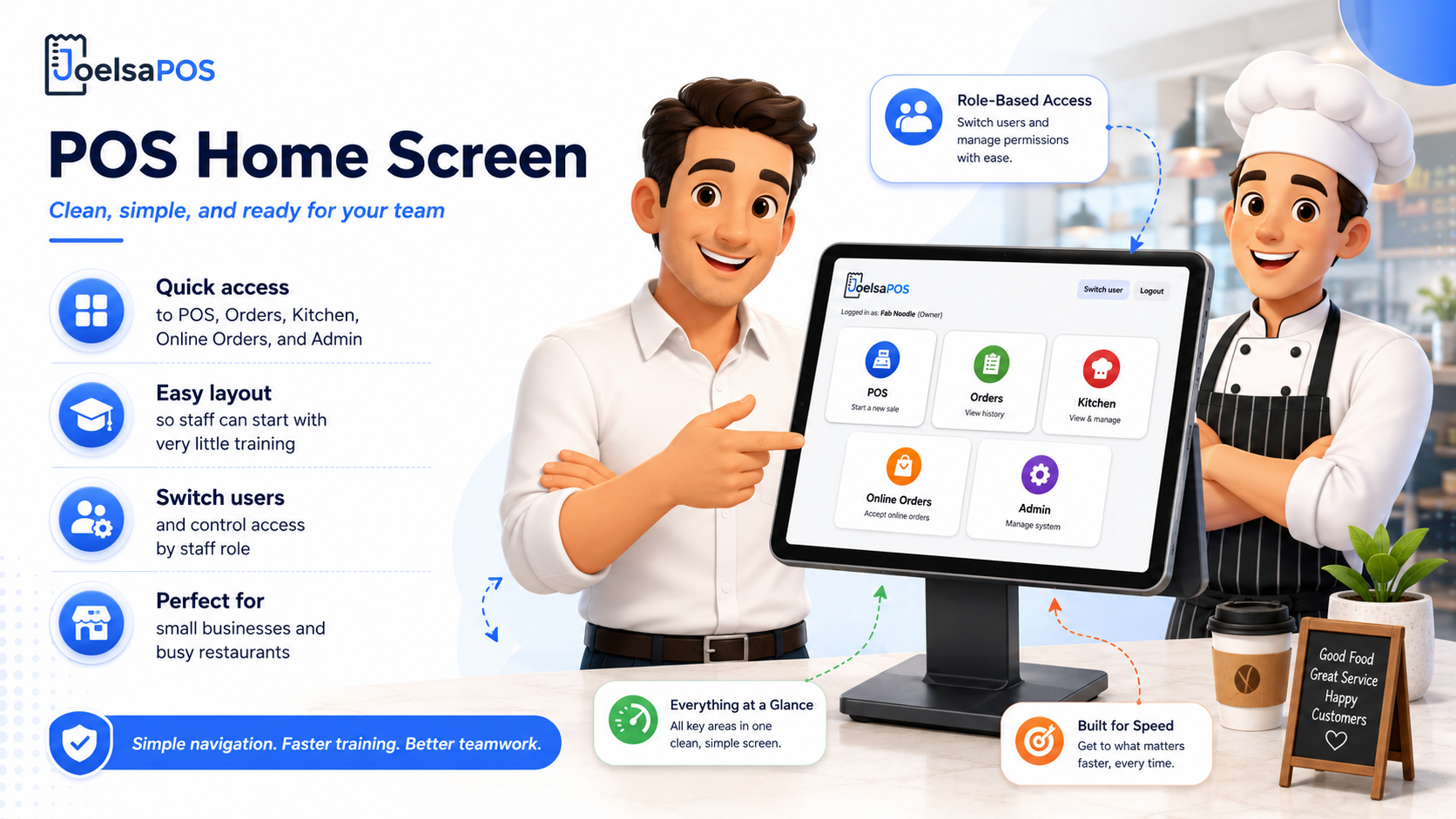 Tablet POS payment screen