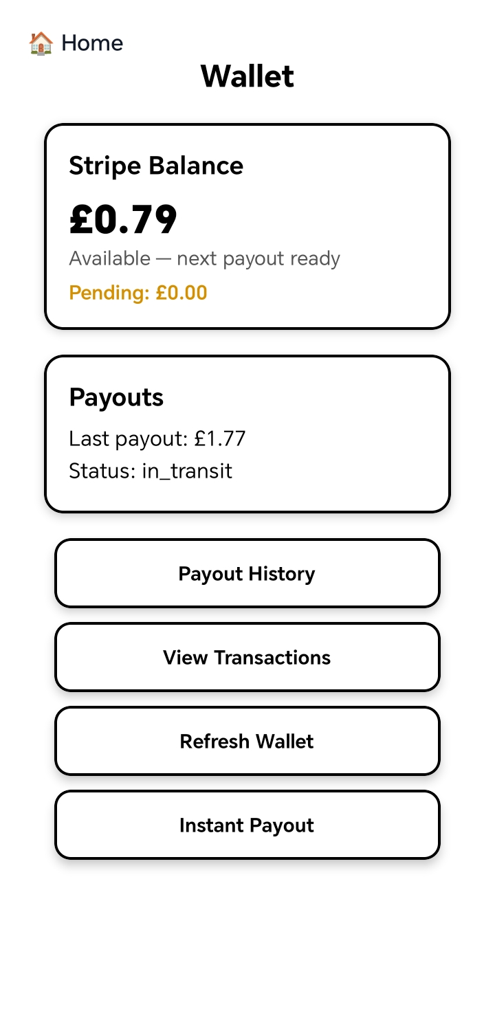 Tap&Chip payment confirmation screen